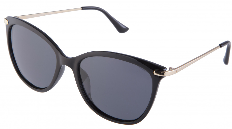 Kost slnečné okuliare PZ20-060 unisex kvadratické čierne/zlaté/sivé