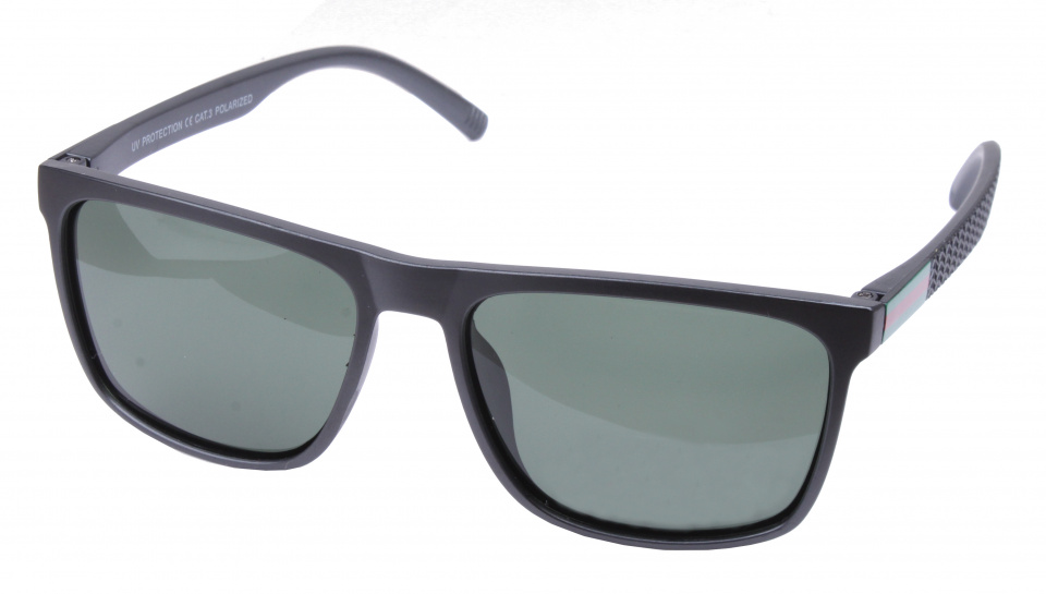 Kost slnečné okuliare unisex polarizované wayfarer čierne (PZ-201)