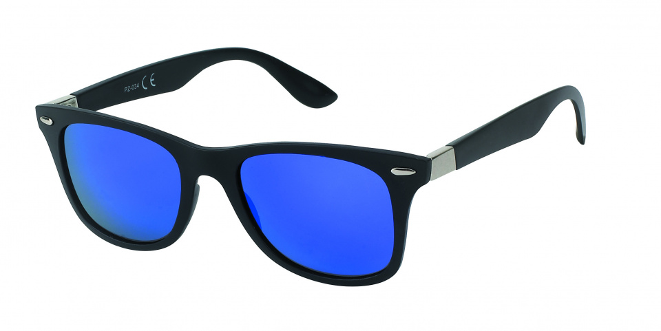 Kost unisex slnečné okuliare wayfarer modro/čierne (PZ20-033)