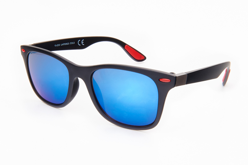 Kost unisex slnečné okuliare wayfarer modro/čierne (PZ20-098)