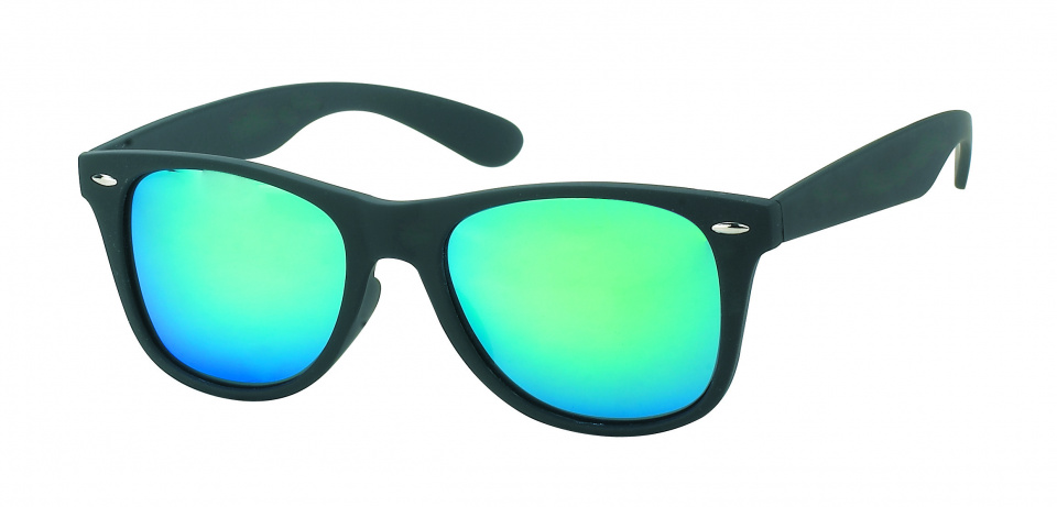 Kost unisex slnečné okuliare wayfarer zelené/čierne (PZ20-029)