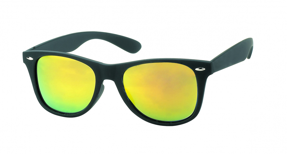 Kost unisex slnečné okuliare wayfarer oranžové/čierne (PZ20-029)