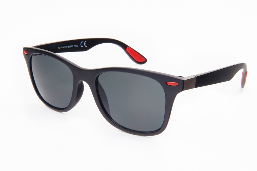 Kost unisex slnečné okuliare wayfarer čierne (PZ20-098)