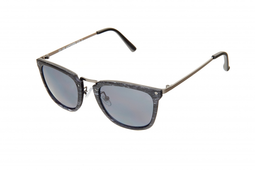 Kost slnečné okuliare Wayfarer dámske modré/čierne/drevené (20-199)