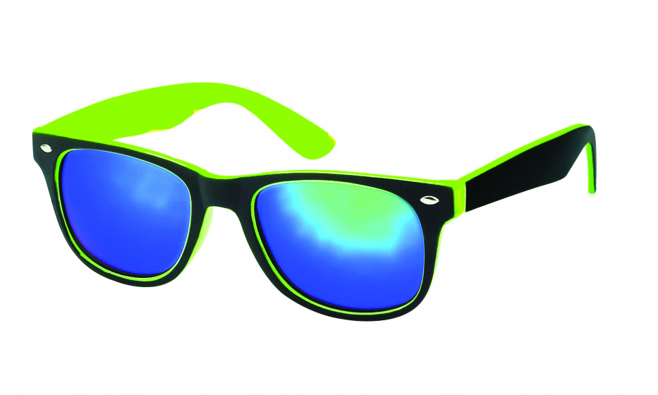 Kost slnečné okuliare Wayfarer unisex zelené/čierne (20-188)