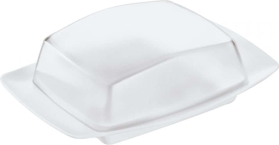 Koziol miska na maslo Rio 17,5 x 12,1 cm priehľadná/biela