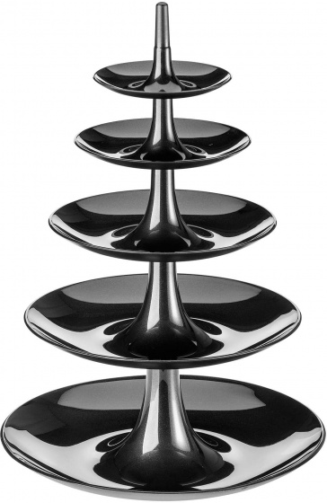 Koziol etagère Babell 38 x 53 cm zwart 5 delig maat Big Koziol etagère Babell 38 x 53 cm zwart 5 delig maat Big