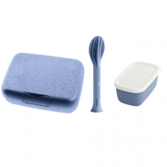 Koziol obedár Candy 19 x 13,5 cm termoplast modrý 3-diel
