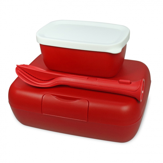 Koziol obedár Candy 19 x 13,5 cm termoplast červený 3-diel