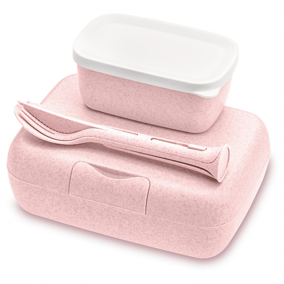 Koziol obedár Candy 19 x 13,5 cm termoplast ružový 3-diel