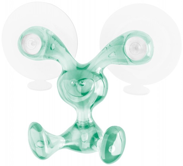 Koziol háčik Bunny 10,5 x 9 cm zelený/transparent