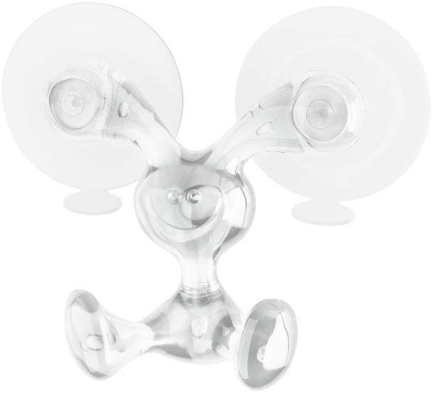 Koziol háčik Bunny 10,5 x 9 cm priehľadný