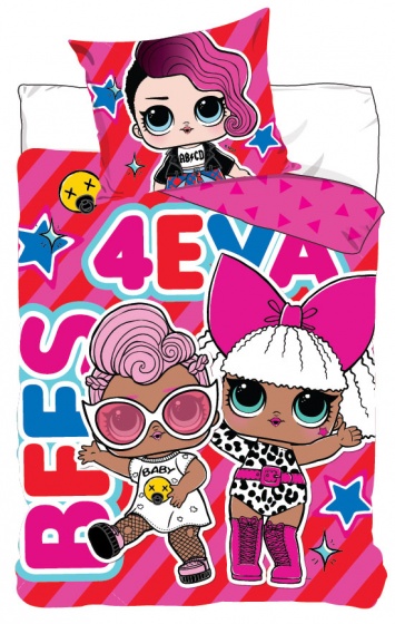 LOL Surprise! povlak na prikrývku Bffs 140 x 200 cm ružový