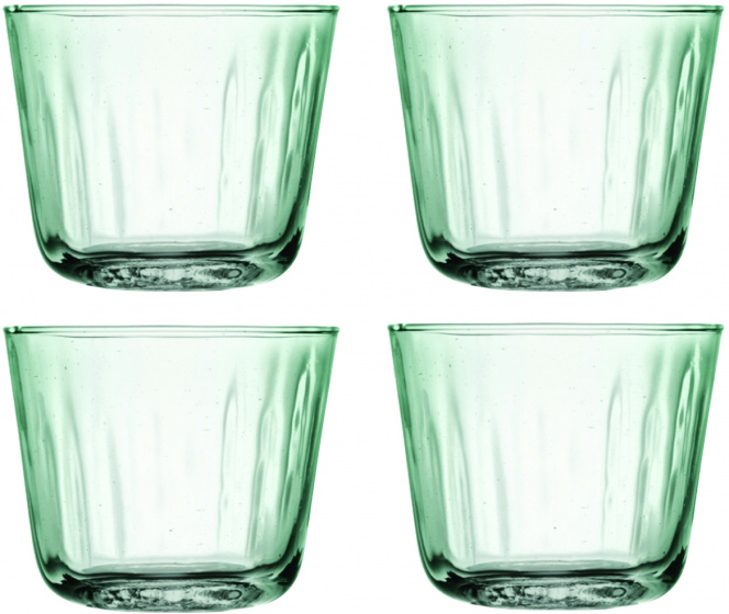L.S.A. poháre Mia 250 ml 8,5 x 8 cm recyklované sklo zelené
