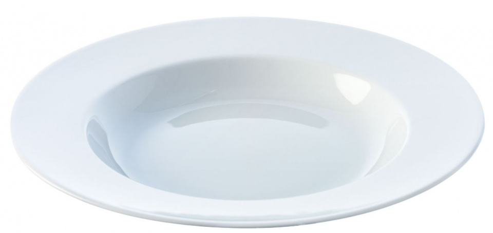 L.S.A. taniere na cestoviny Dine 30 x 4,5 cm porcelánové biele 4 kusy