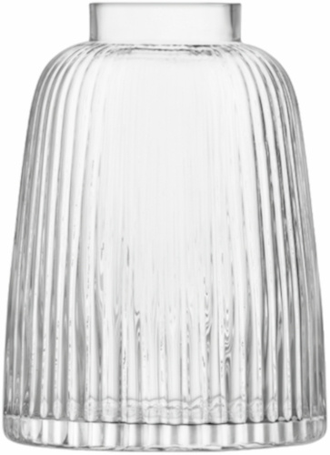 L.S.A. váza Záhyb 26 cm sklo priehľadné
