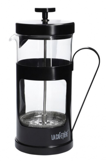 La Cafeti?re cafeti?re Monaco 1 liter 24 cm sklo/RVS čierna