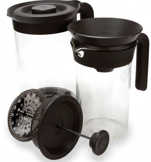 La Cafeti?re cafeti?re Seattle poháre 3 v 1 1 liter oceľová čierna