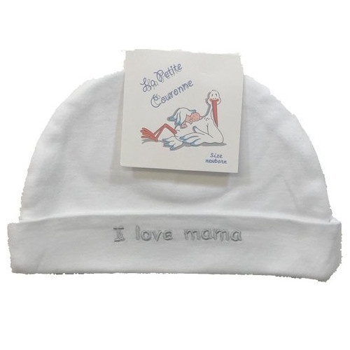 hat I love mama white size 56