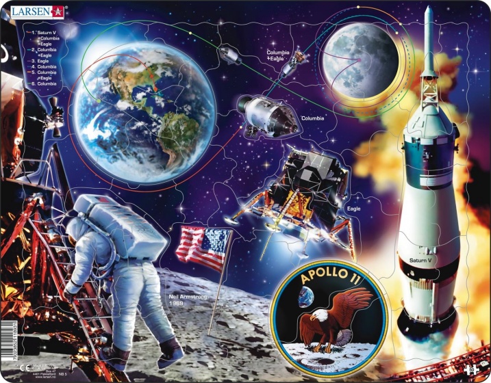 Larsen legpuzzel maxi ruimtevaart apollo 11 50 stukjes