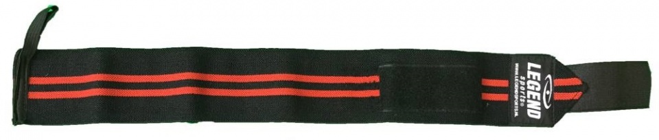 Legend Sports bandáž na zápästie 60 cm čierno/červená