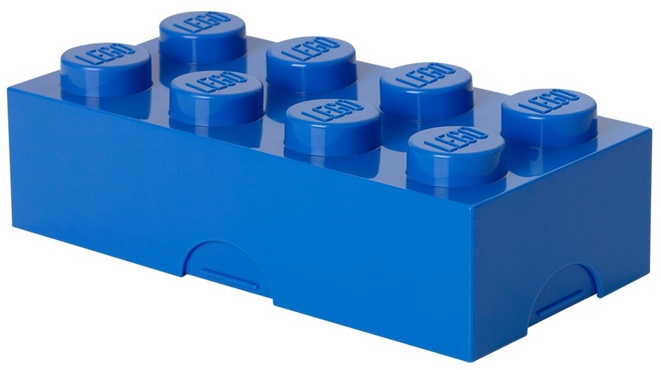 LEGO lunchbox brick 20 x 9,5 x 7,3 cm polypropyleen blauw
