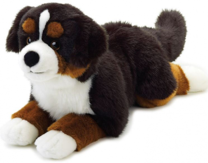 Lelly plyšový psík junior 40 cm čierny/hnedý/biely