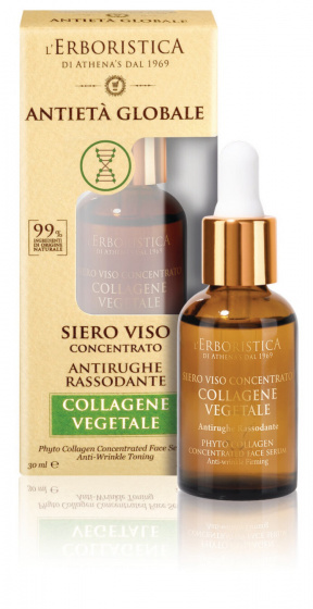 L'Erboristica kolagénové sérum Global Age 30 ml vegan transparent