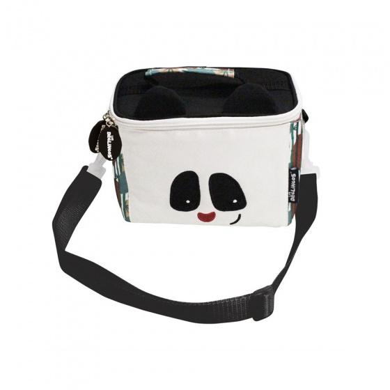 coolbag panda white/black 20 cm