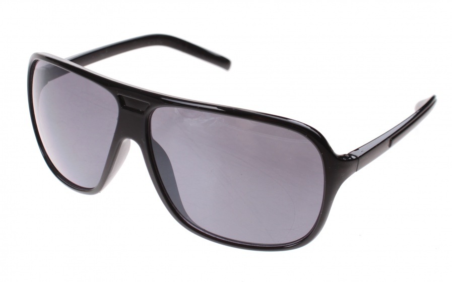 Level One unisex slnečné okuliare čierne s dymovým zorníkom (A40120)