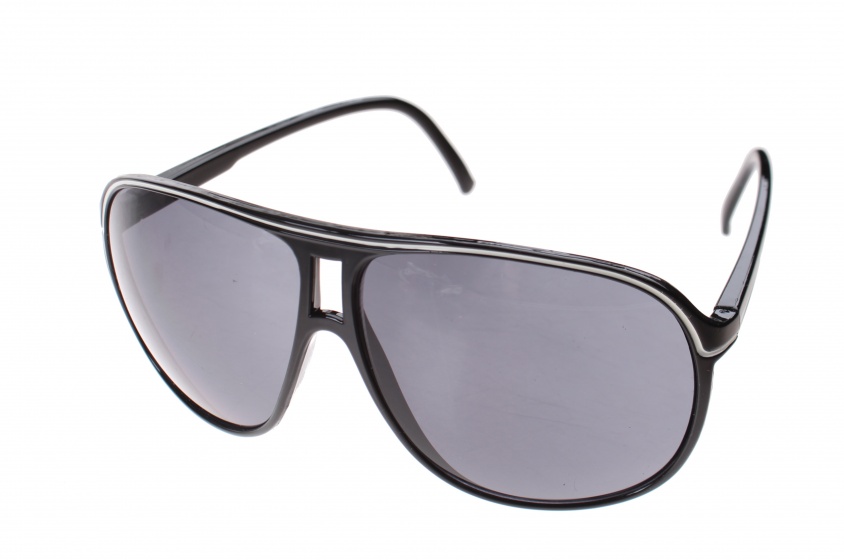 Level One unisex slnečné okuliare čierne s čiernymi sklami (A40123)