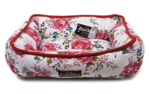 cat basket Rosemary 50 x 40 x 12 cm polycotton pink