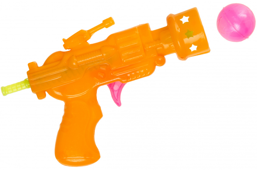 LG-Imports Lg imports balletjespistool junior 8,5 x 5 cm oranje 2 delig