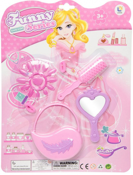 LG-Imports Lg imports beautyset handtas meisjes 34 x 25,5 cm roze 6 delig