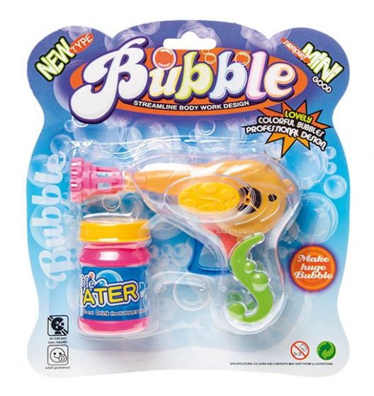 bubble blow gun Bubble junior 14 cm yellow