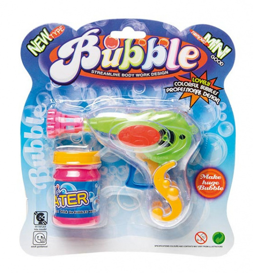 bubble blow gun Bubble junior 14 cm green