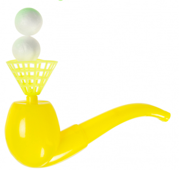 LG-Imports Lg imports blaaspijpje junior 14 cm geel 3 delig