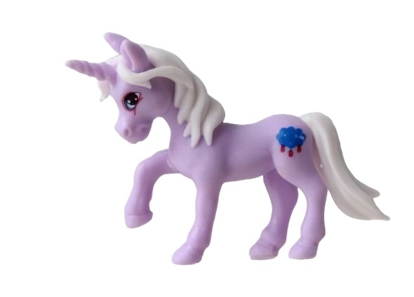 LG-Imports Lg imports eenhoorn pocket unicorn meisjes 7 cm paars/wolkje
