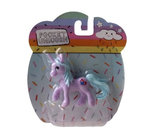 LG-Imports Lg imports eenhoorn pocket unicorn meisjes paars/hartje