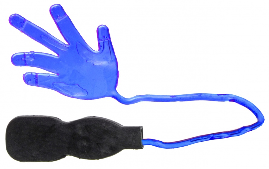 sticky sticky hand with handle 21,5 cm blue