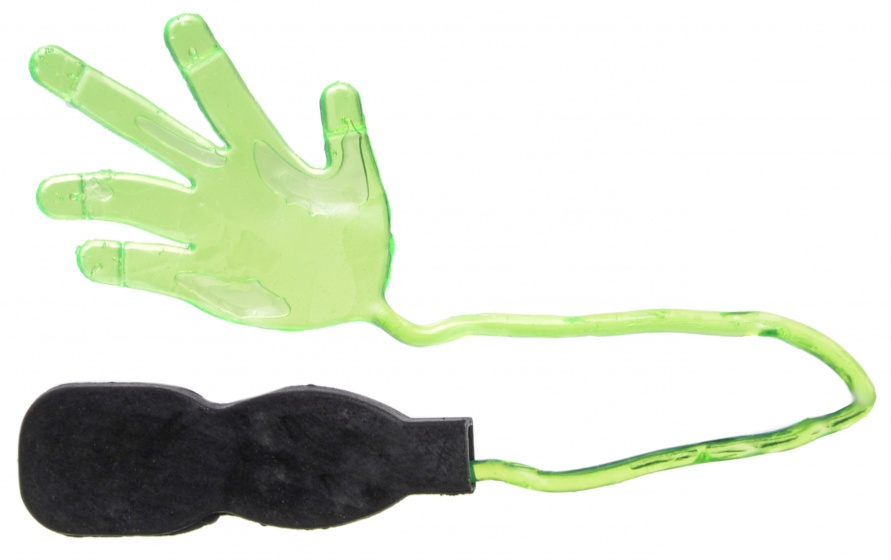 sticky sticky hand with handle 21,5 cm green