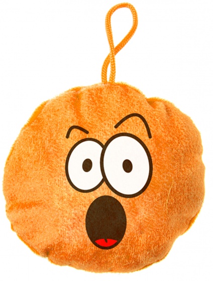 cuddly-emoji surprised orange 10 cm