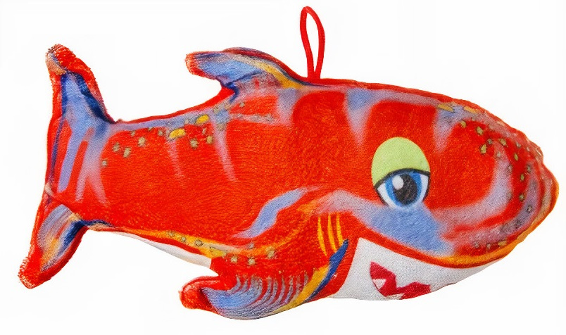 stuffed shark junior 22 cm plush red