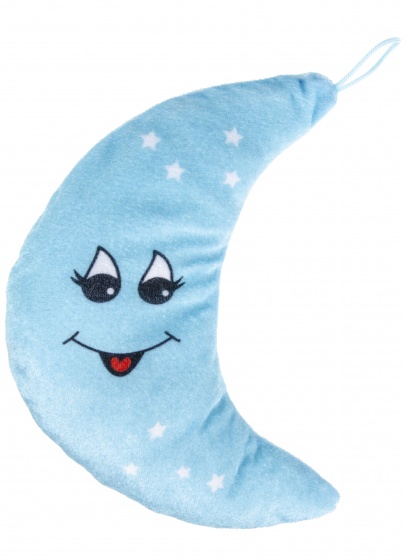 moon cuddly toy 20 cm blue