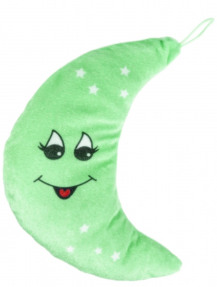 moon cuddly toy 20 cm green