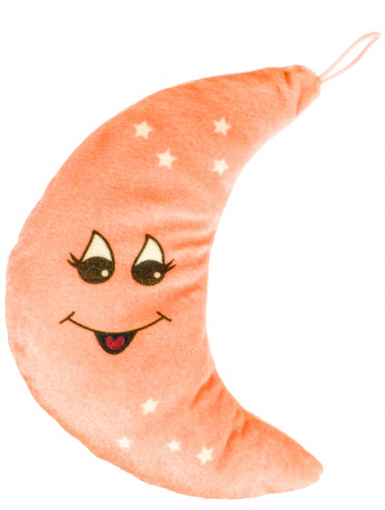 moon cuddly toy 20 cm orange