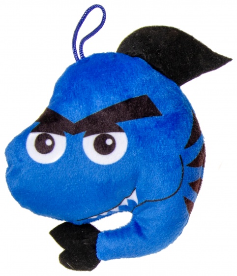 cuddly shark 12 cm blue