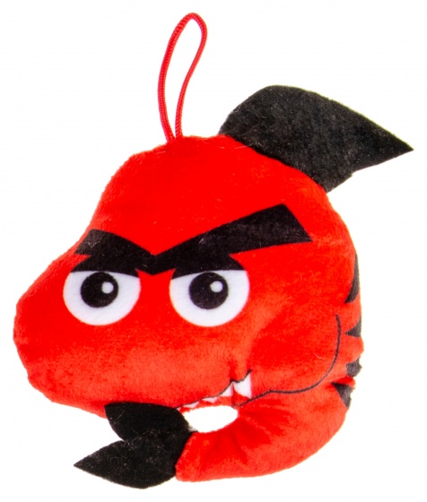 cuddly shark 12 cm red
