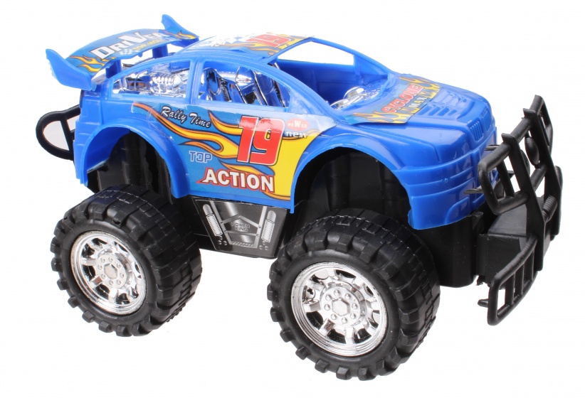 monster truck powercar blue 14 cm
