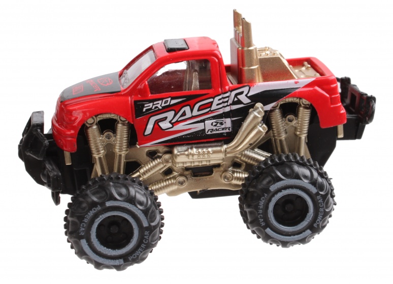 monster truck red 9 cm